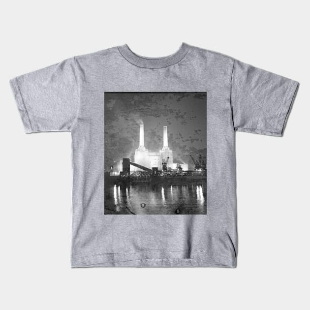 Battersea Power Station 1955 Kids T-Shirt by Distinct Designs NZ